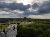 widok na zamek w Olsztynie