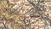 Mapa Brzozowa i okolic z przed II Wojny Światowej