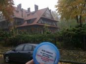 Jesienna pora - widok z keszowozem