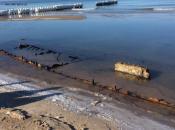 Wrak przed rozpoczęciem prac wyciągających