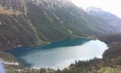 morskie oko z góry idąc na czarny staw