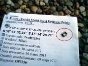 Slad po skrzynce - mikromagnes.