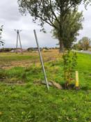 Słupek po tablicy info.