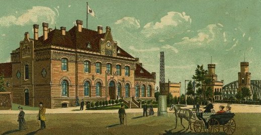 Dworzec w 1909 roku
