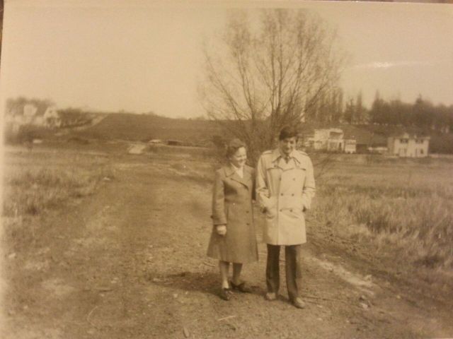 Rodzice na grobli - Widok na ulice Łąkową od Zielonych Wzgórz