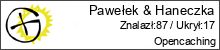 Opencaching PL - Statystyka dla Pawełek & Haneczka